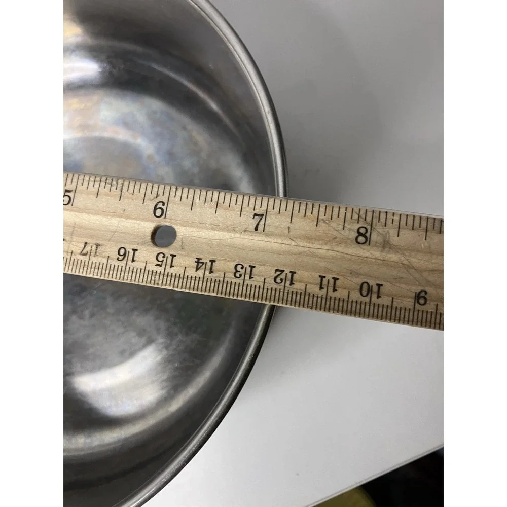 Vintage Ekco Stainless Steel Saucepan Copper Bottom Pan Made in USA Model 1912